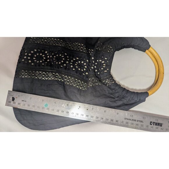 Odille Black Cotton Cute Summertime Purse - Picture 7 of 7